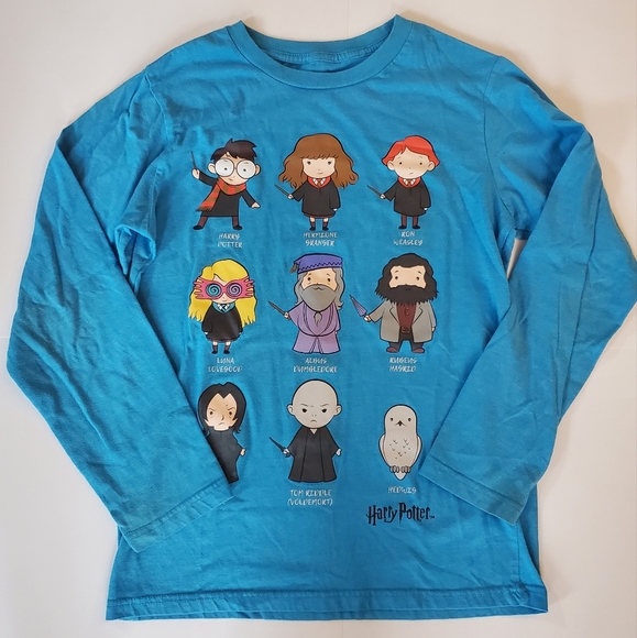 Warner Bros. Other - Harry Potter Youth Large Blue Long Sleeve Cotton poly Tshirt